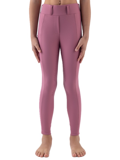LEGGINGS EQUITAZIONE JUNIOR EQUILINE FULL GRIP CON PASSANTI EQCLEOF Pantaloni Junior 